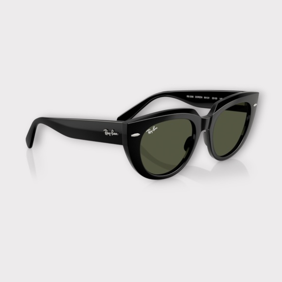RayBan RB2286 901/31 Doreen Womens Sunglasses. Black Frame and Green Lens main image 5